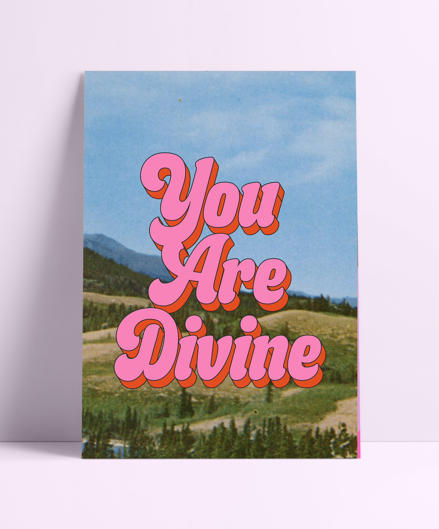 You Are Divine Wall Print: A6