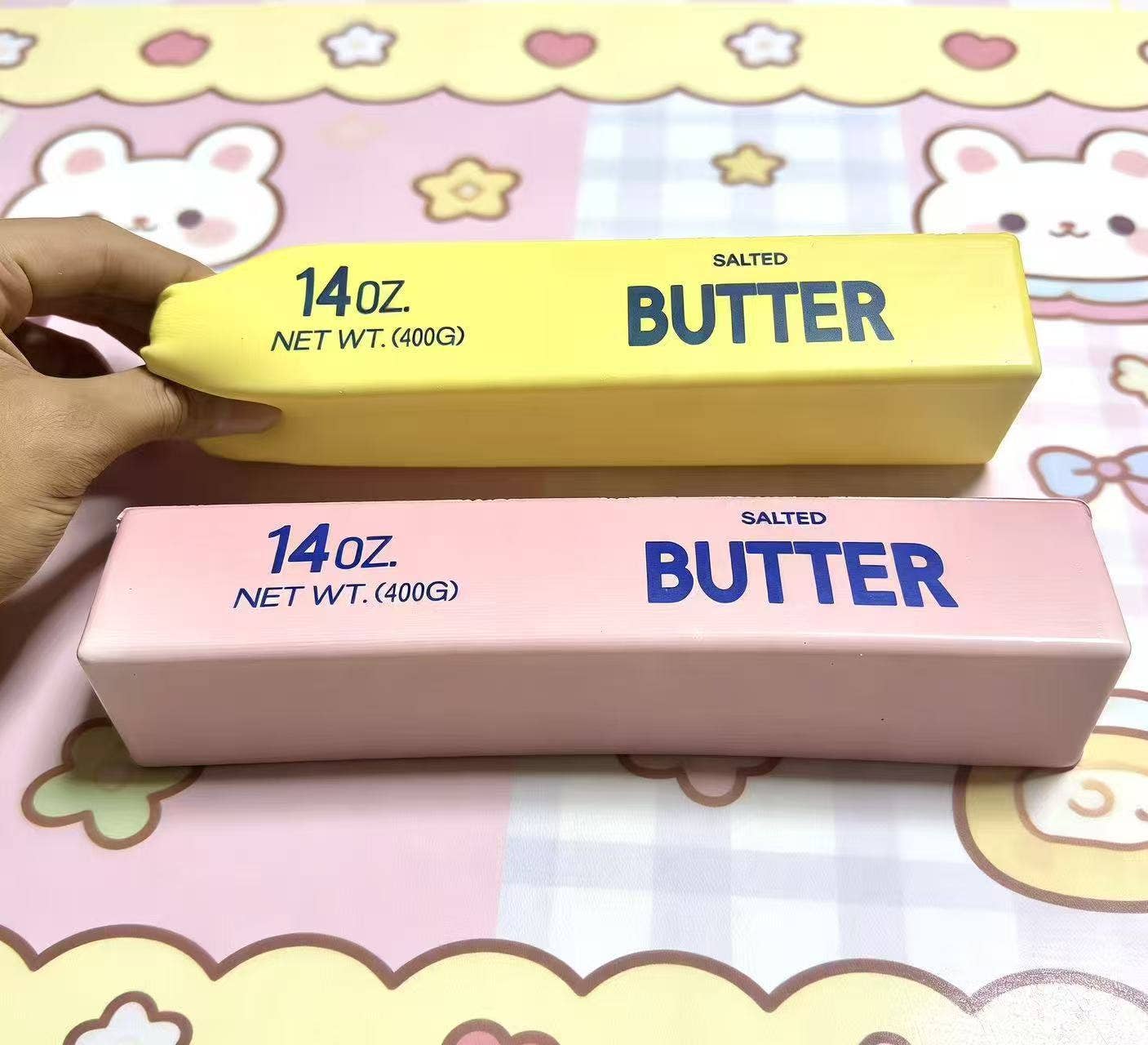 Butter Stick Squishy Toy Slow Rising Fidget Toy: Yellow-13cm