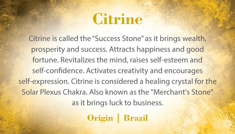Crystal Information Cards - Citrine