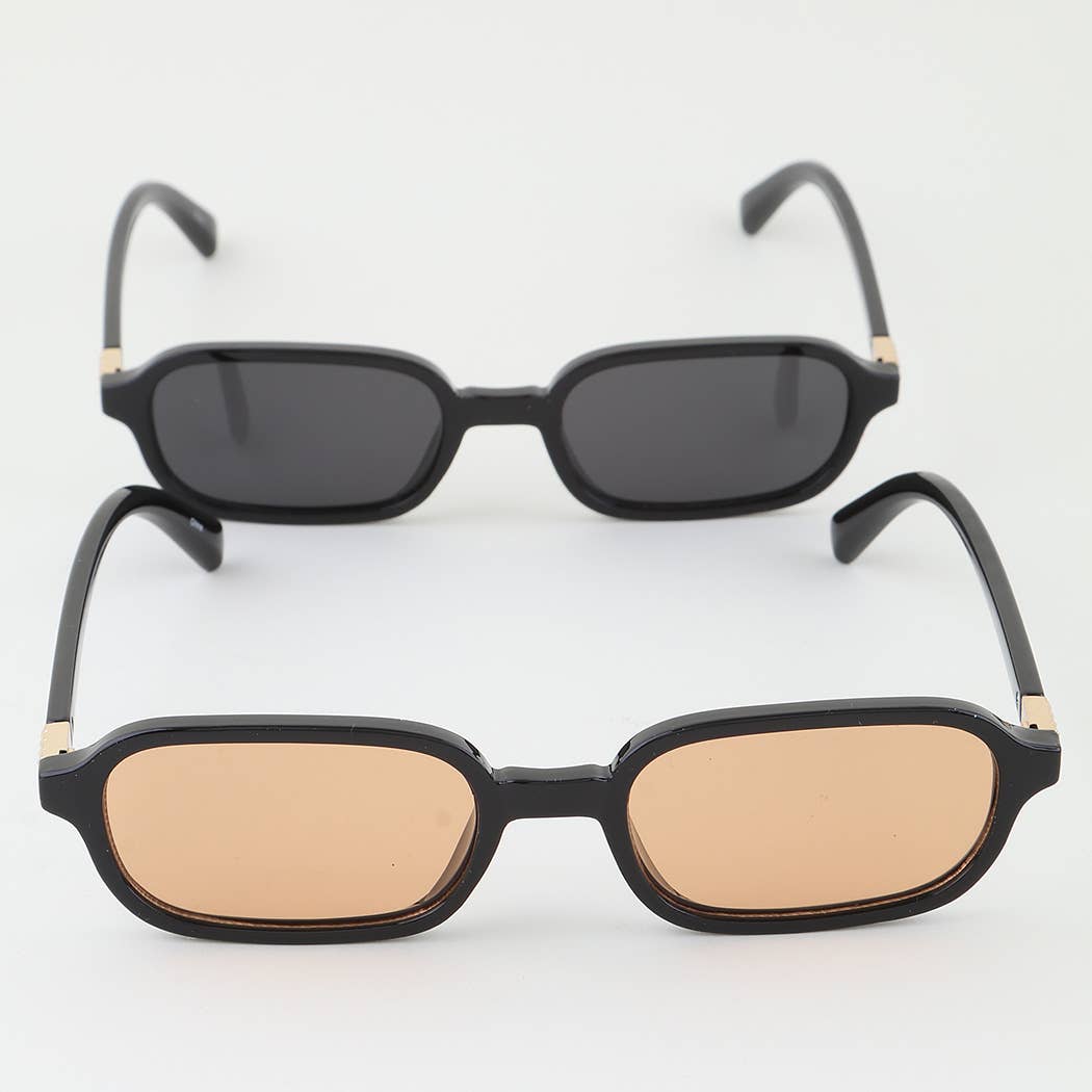 Chic Pyramid Frame Round Sunglasses: MIX