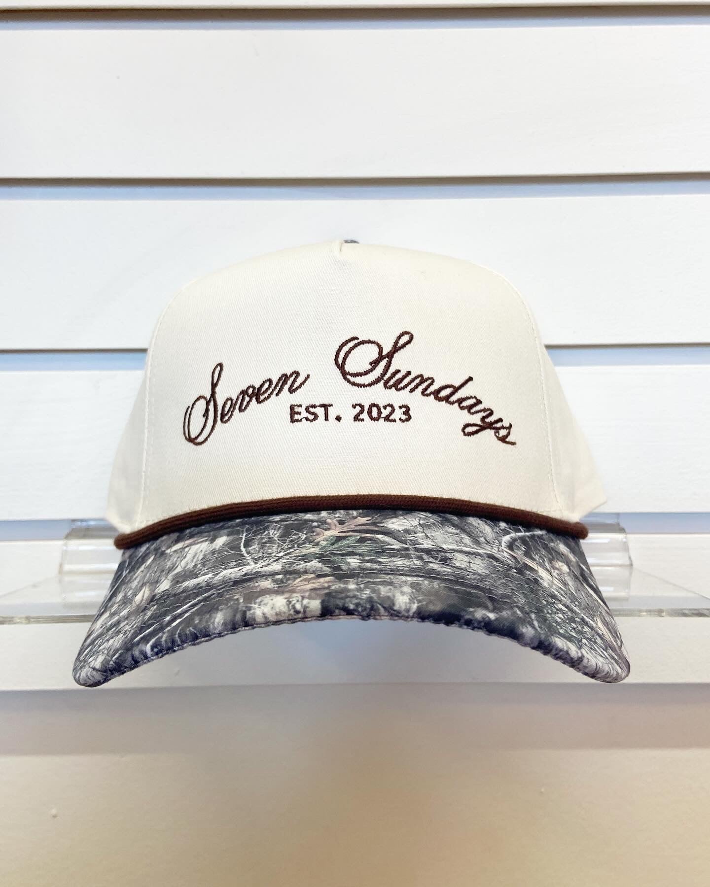 Seven Sundays Trucker Hat - White and Camo