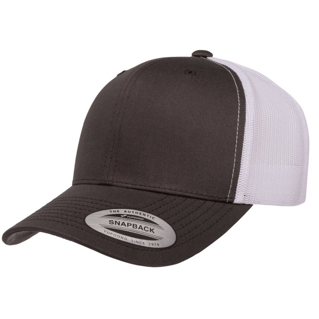 Lake Life (Custom) | Leather Patch Hat: Brown / Black