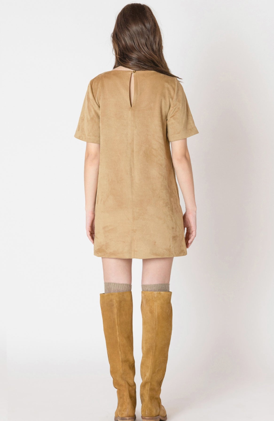 Suede Shift Dress