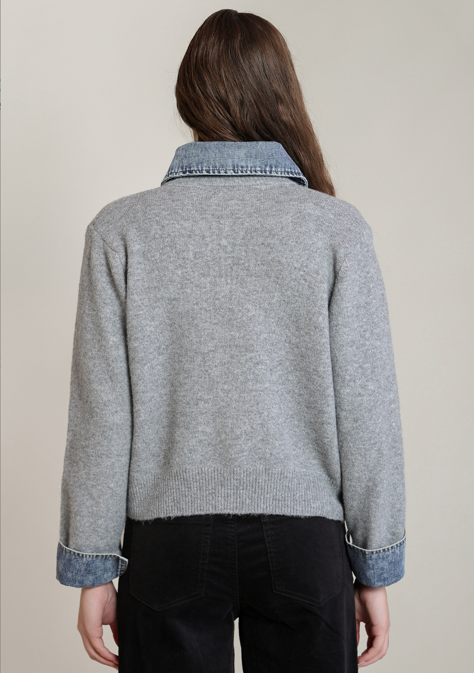 DEX - Light Grey Denim Sweater