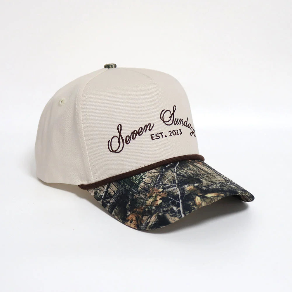 Seven Sundays Trucker Hat - White and Camo