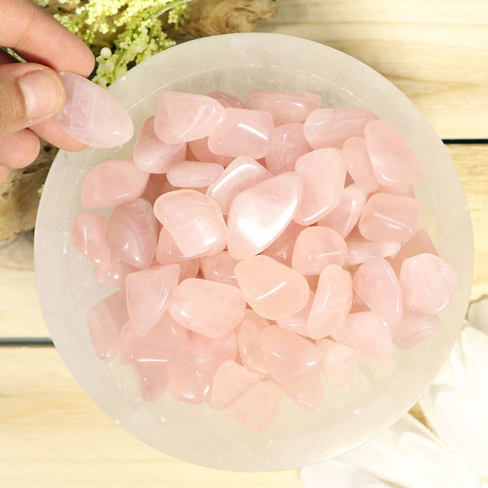 1 lb Rose Quartz Tumbled Stones