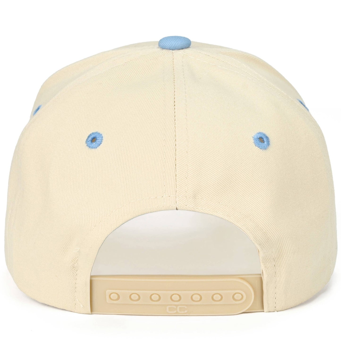 C.C PUT IT ON MY BOYFRIEND'S TAB Letter Two Tone Trucker Hat: Sky Blue