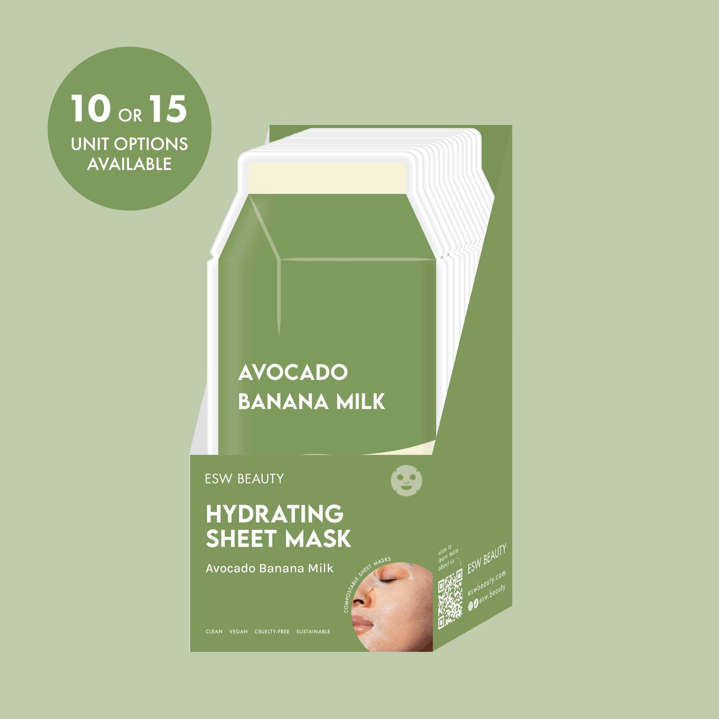 Avocado Banana Milk Hydrating PDQ Display: 10 pc