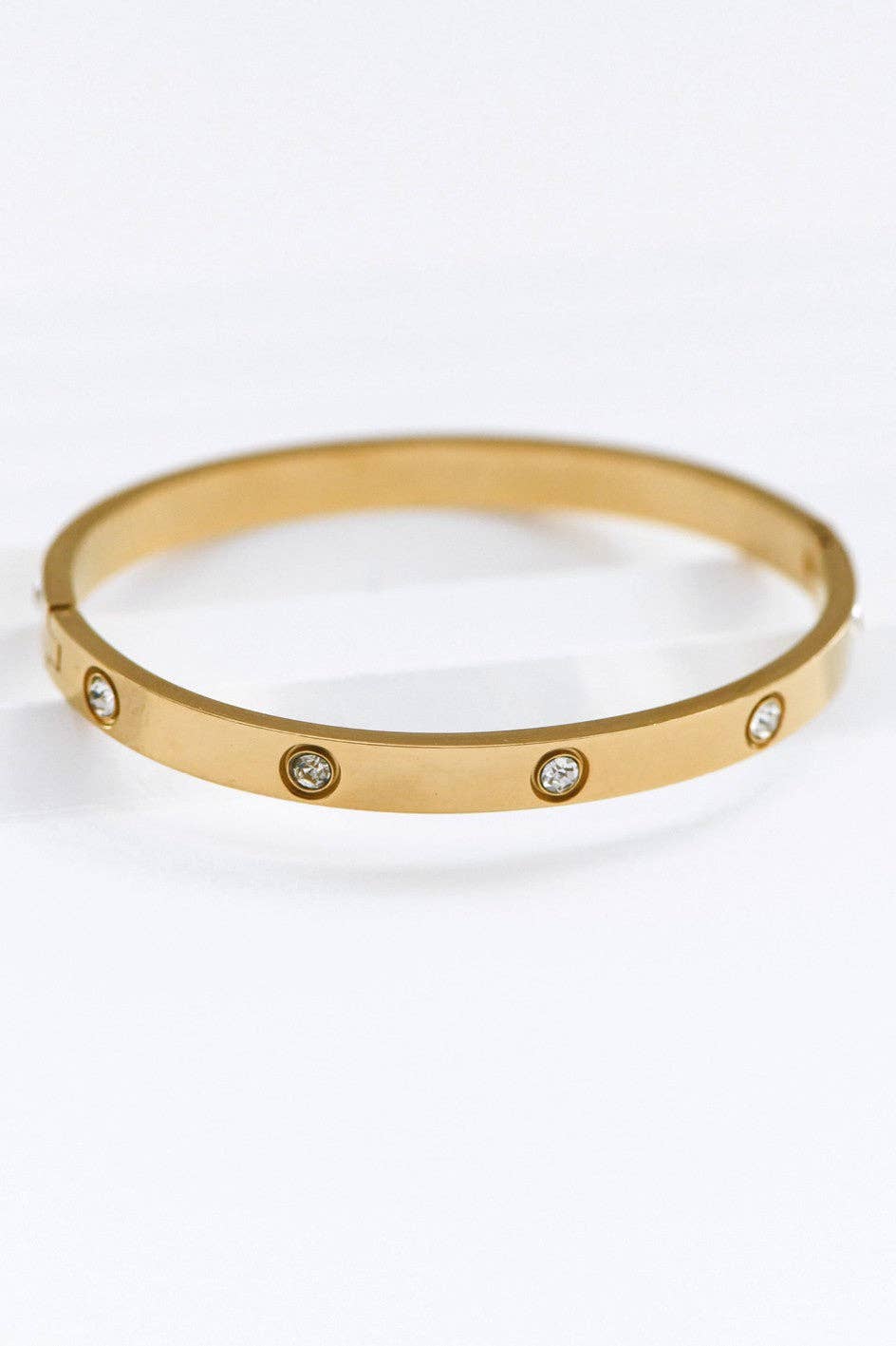 18K Gold Plated Waterproof Stainless Steel Bangle