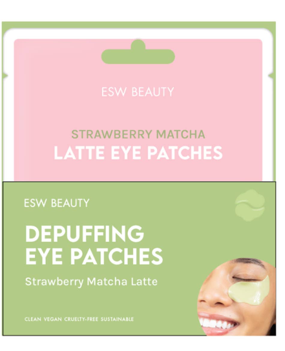 Strawberry Matcha Latte Depuffing & Hydrating Eye Patches Filled PDQ Display (10 pcs)