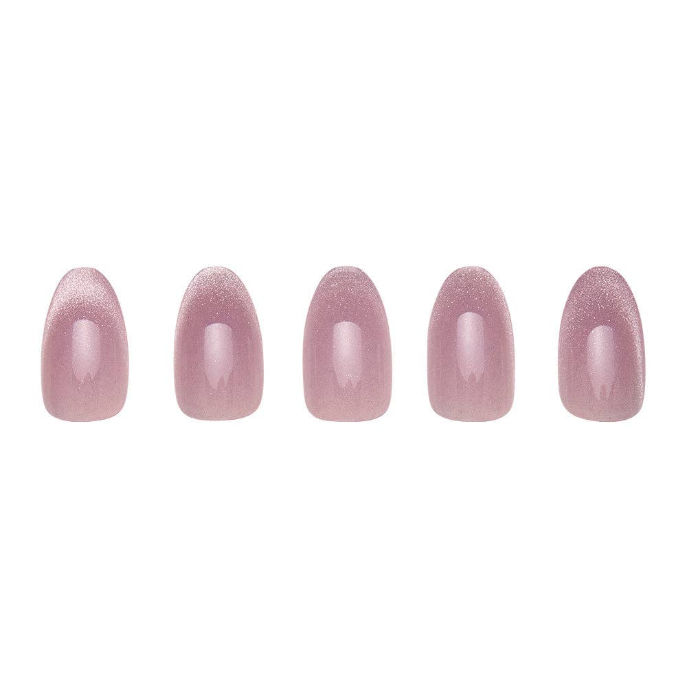 Fairy Dust Press-On Nails| Multidimensional Beige-pink shade