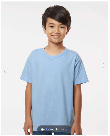 WAKAW LAKE Custom TSHIRT - Youth: Light Blue / Wakaw Lake Word Art / Youth XSmall