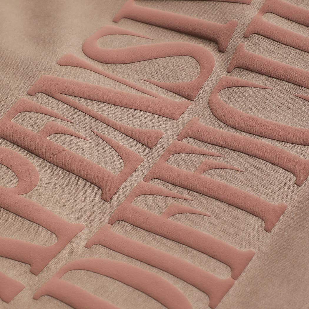 EXPENSIVE & DIFFICULT PUFF MIDWEIGHT Sweatshirt: BROWN SAVANA / S