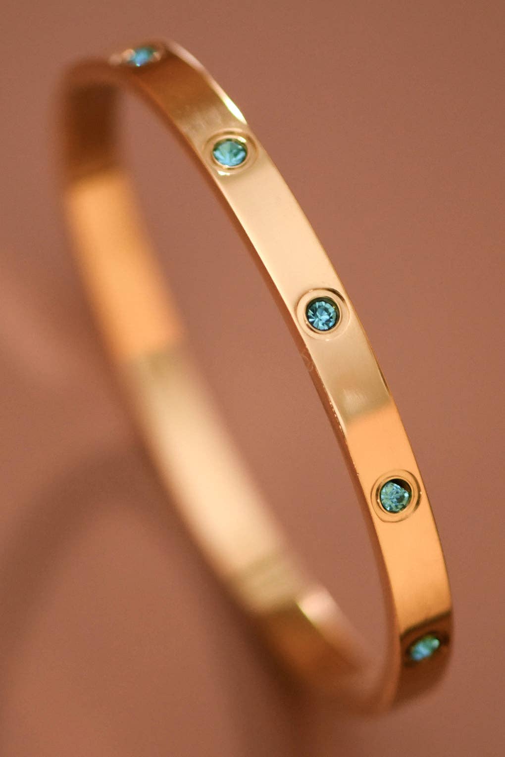 18K Gold Plated Waterproof Stainless Steel Bangle - 7984: S0OX3T7984