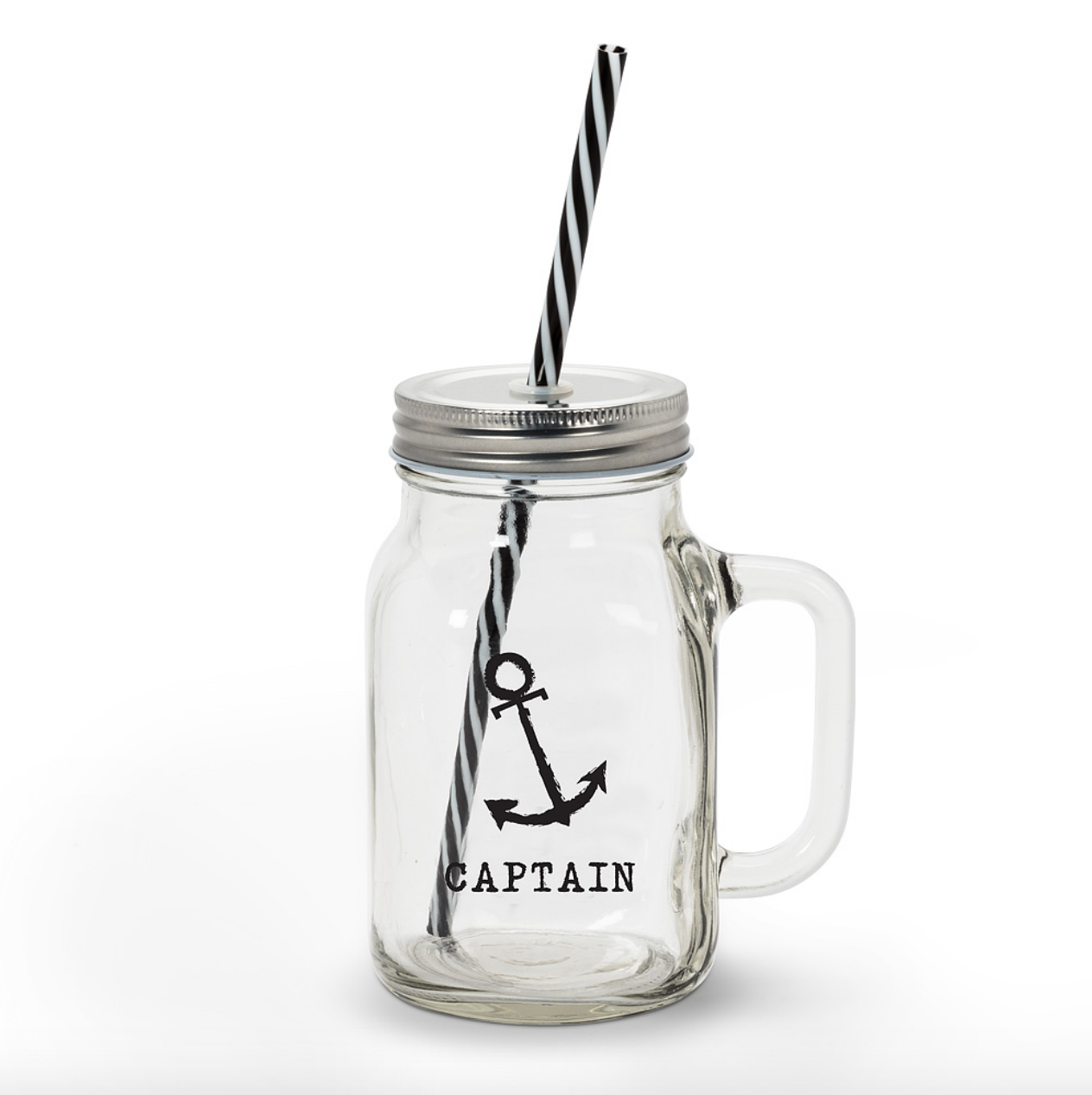 Mason Jar Mug - Captain