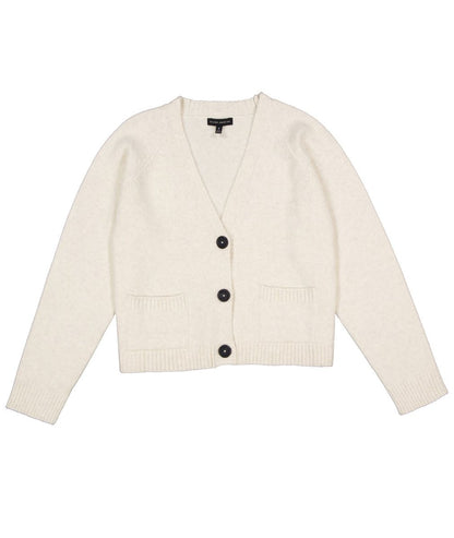 LADIES BUTTONED CARDIGAN WITH FRONT POCKETS