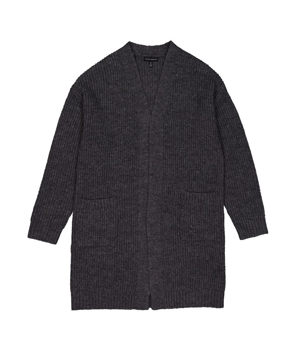 LADIES OPEN CARDIGAN WITH FRONT POCKETS