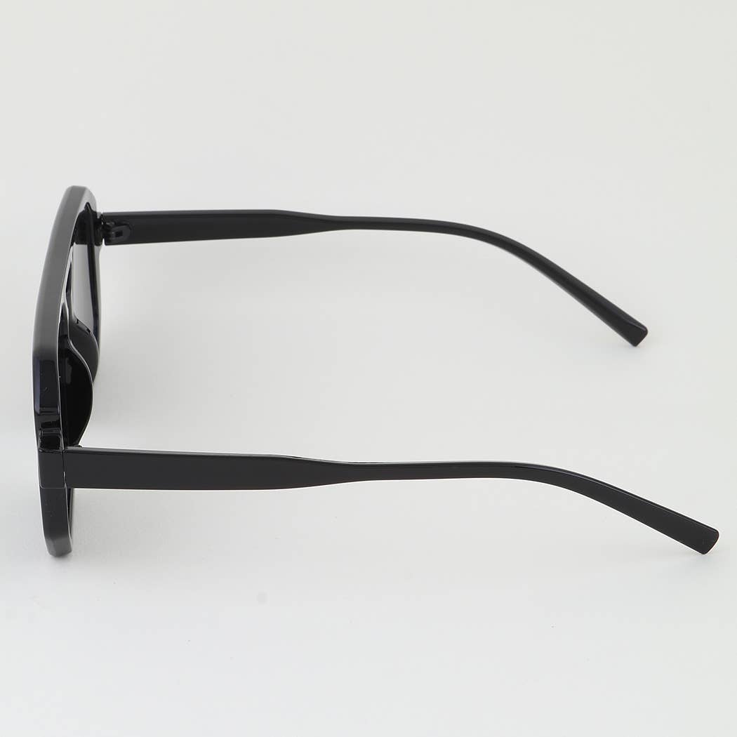 Tinted Block Aviator Sunglasses: MIX