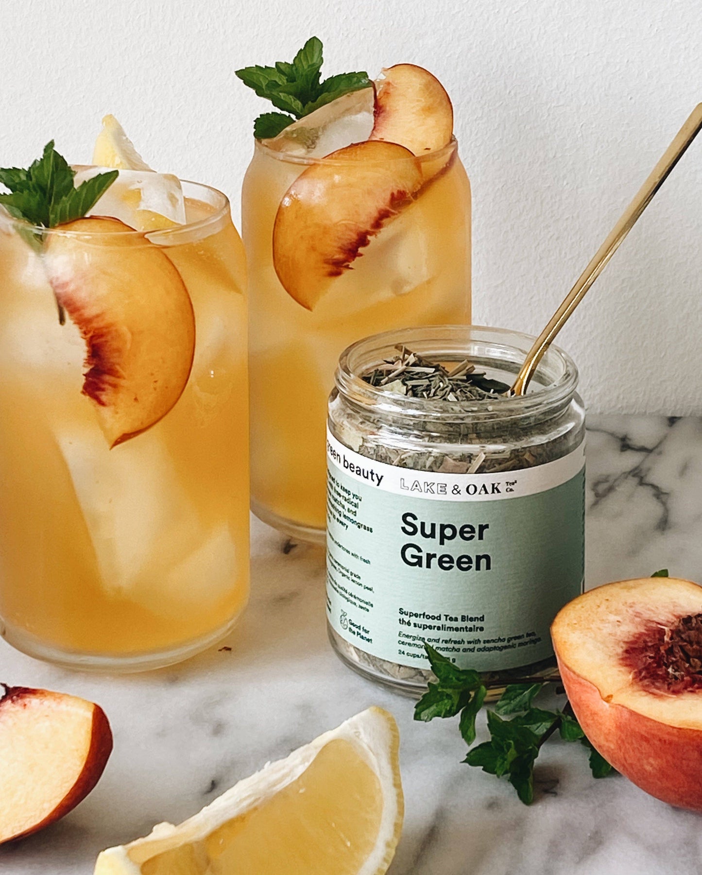 Super Green: Glass Loose-leaf Jar - 24 Cups