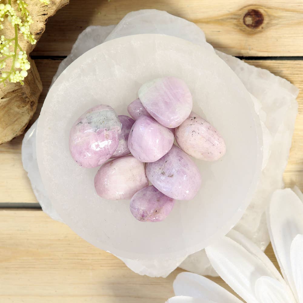 1/4 lb Kunzite Tumbled Stones