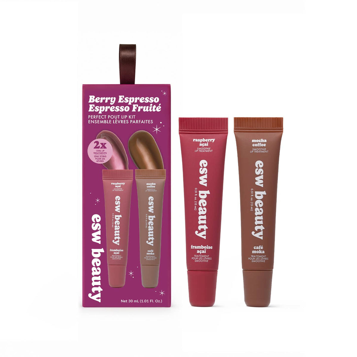 Berry Espresso Perfect Pout Lip Kit (2x Lip Treatments)
