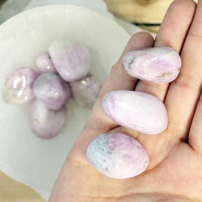 1/4 lb Kunzite Tumbled Stones
