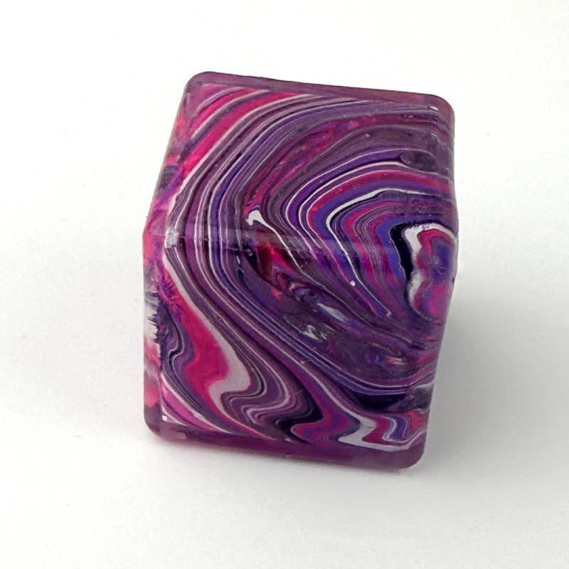 Marble Ice Cube Squishy Slow Rising Stress Toy: Green Marble / 2.2 in