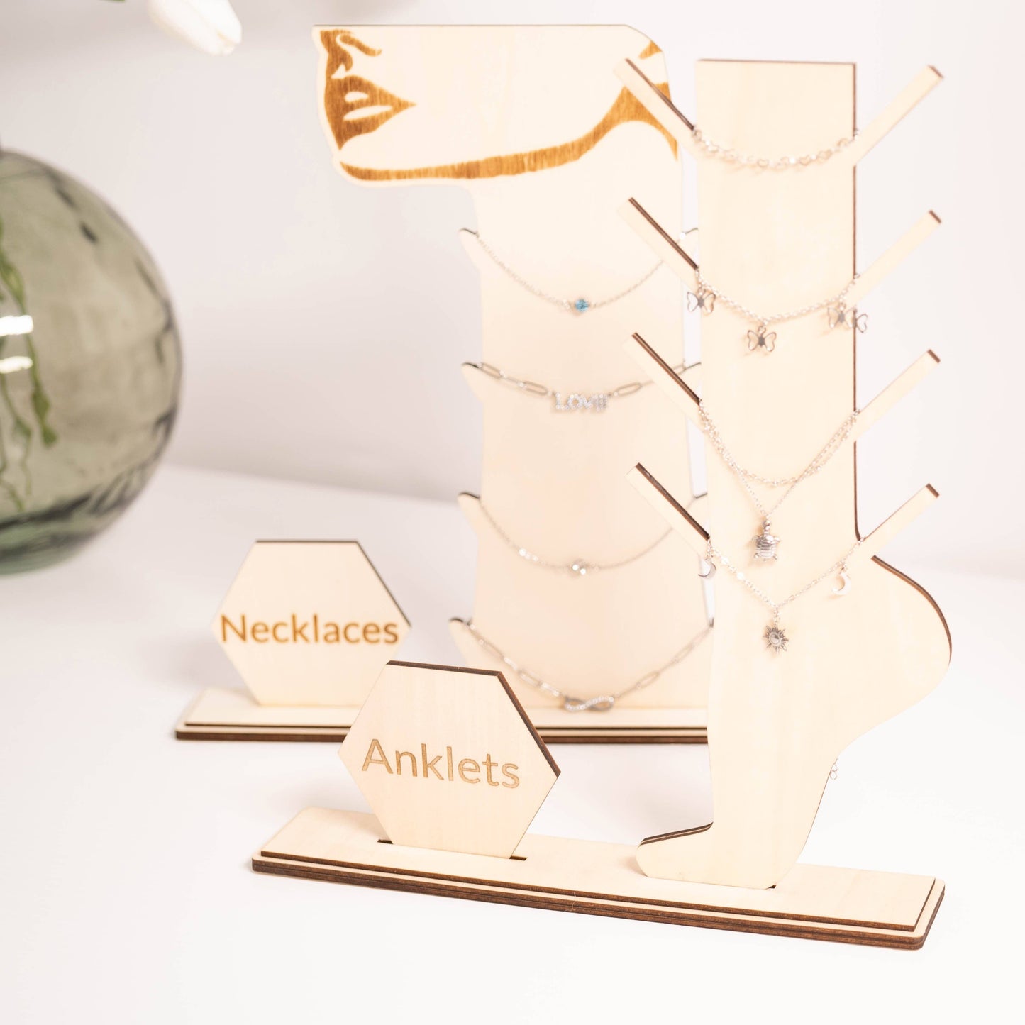 Wooden Anklet Display