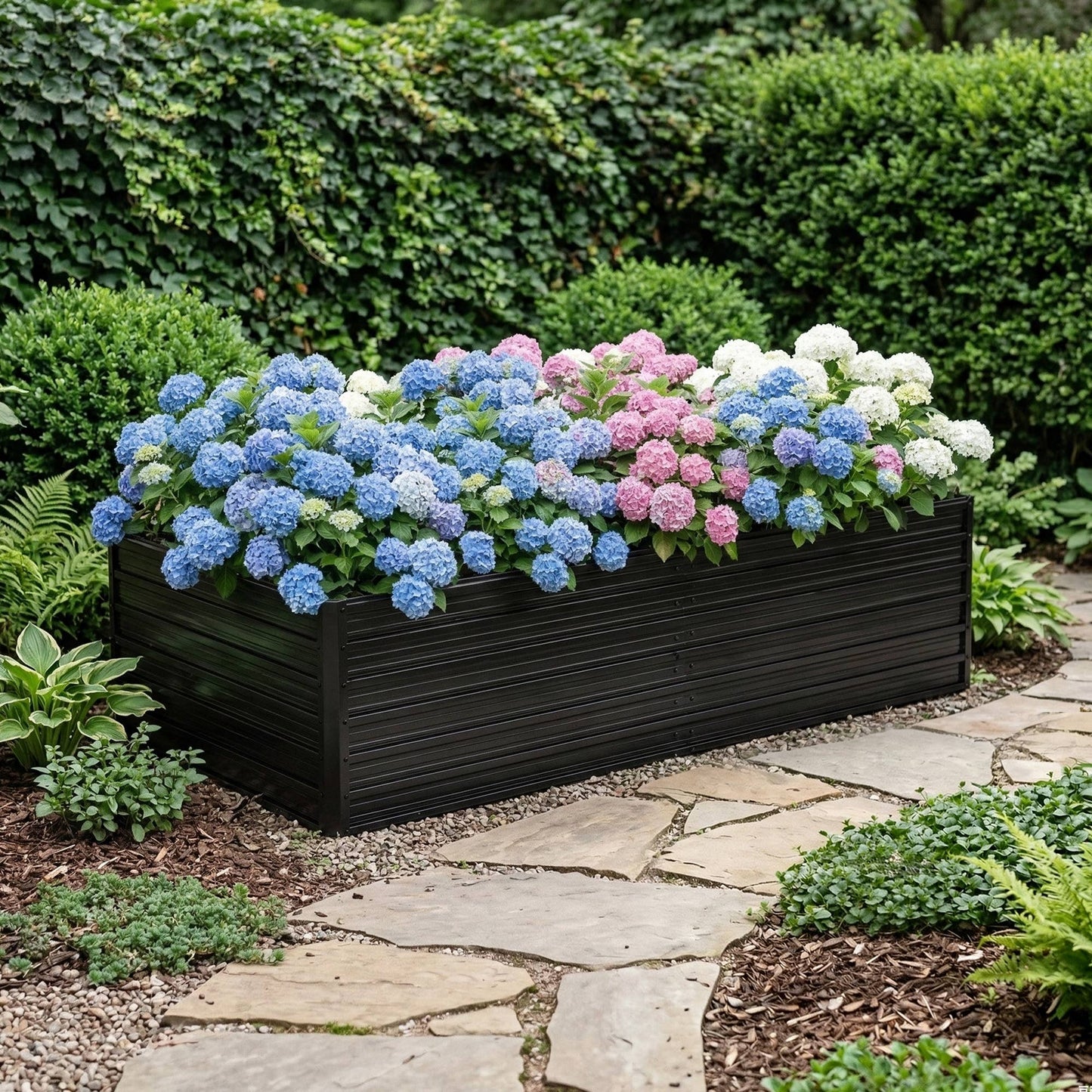 8x4 Galvanized Raised Garden Bed Planter for Gardens