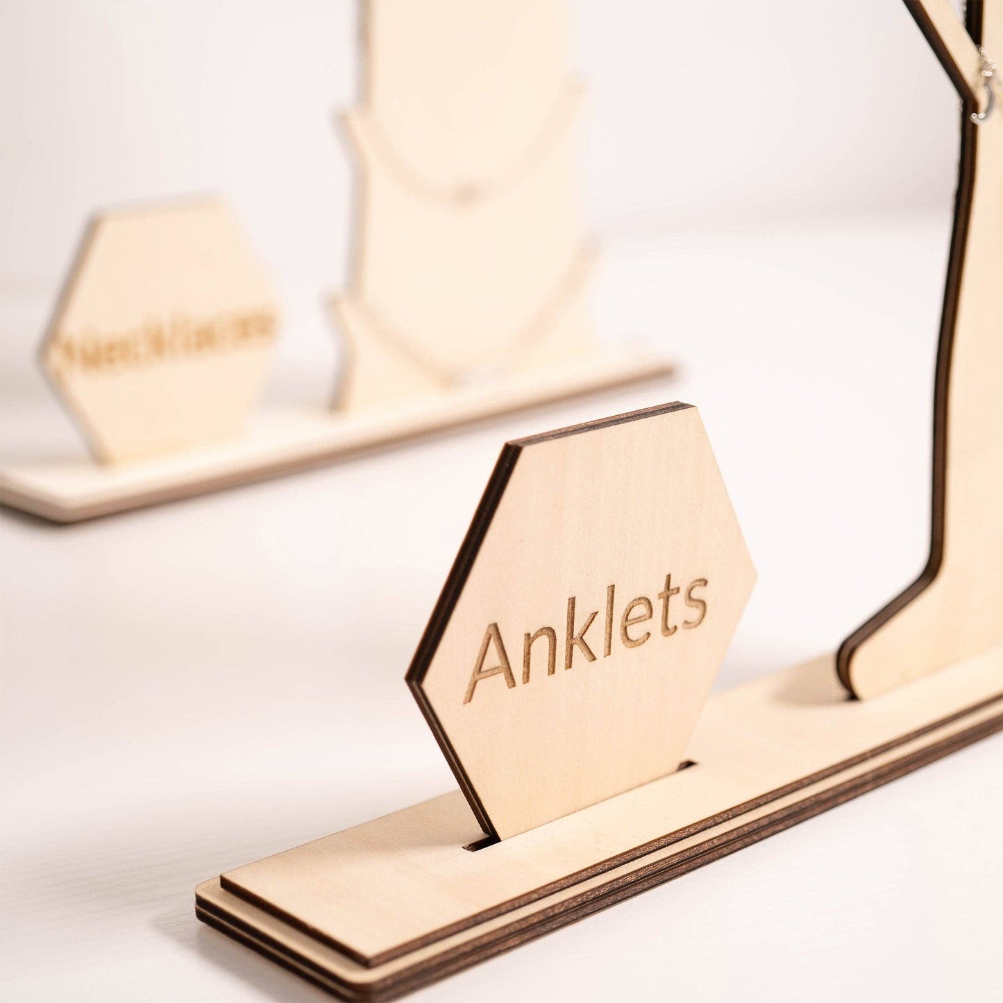 Wooden Anklet Display