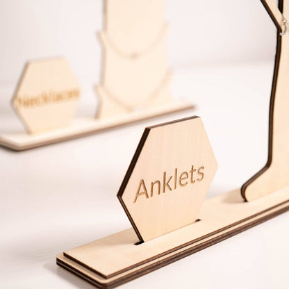 Wooden Anklet Display