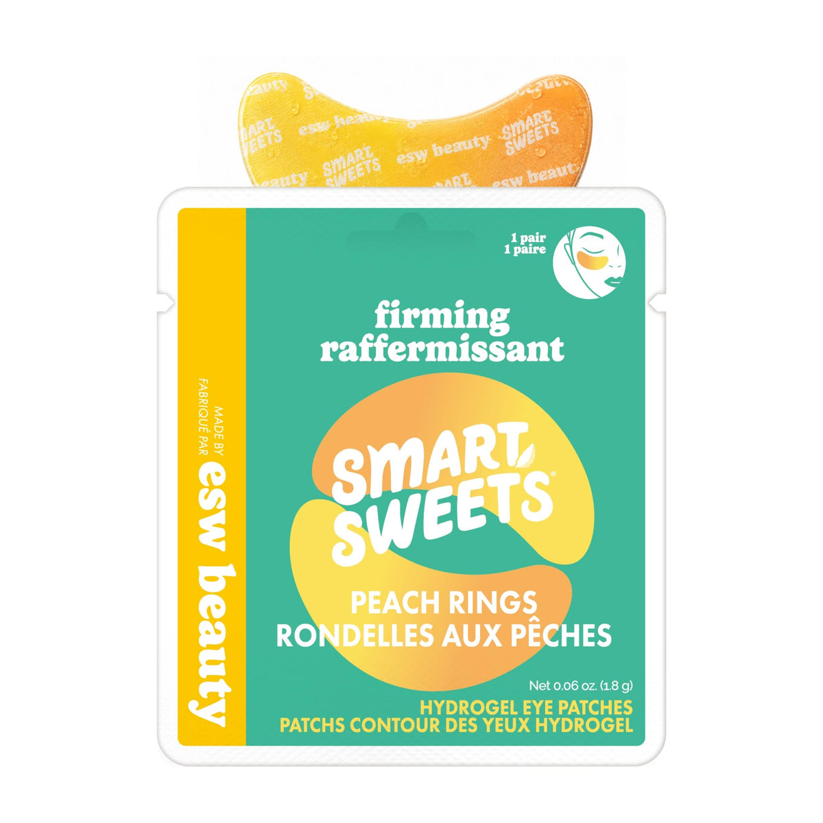 ESW x SmartSweets Firming Peach Rings Eye Patches: 10 pc PDQ