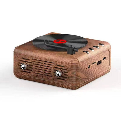 Retro Vinyl Speaker: Wooden
