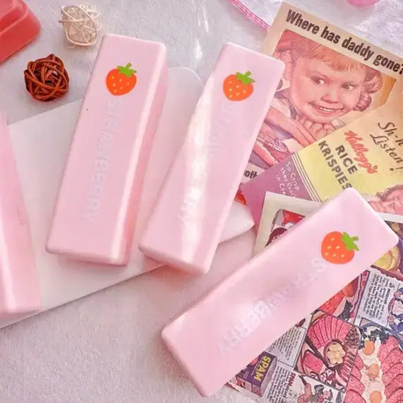 Strawberry Butter Stick Squishy Toys Slow Rising Stress Toy: Strawberry Stick Slow Rising(13.5cm) / ONE SIZE