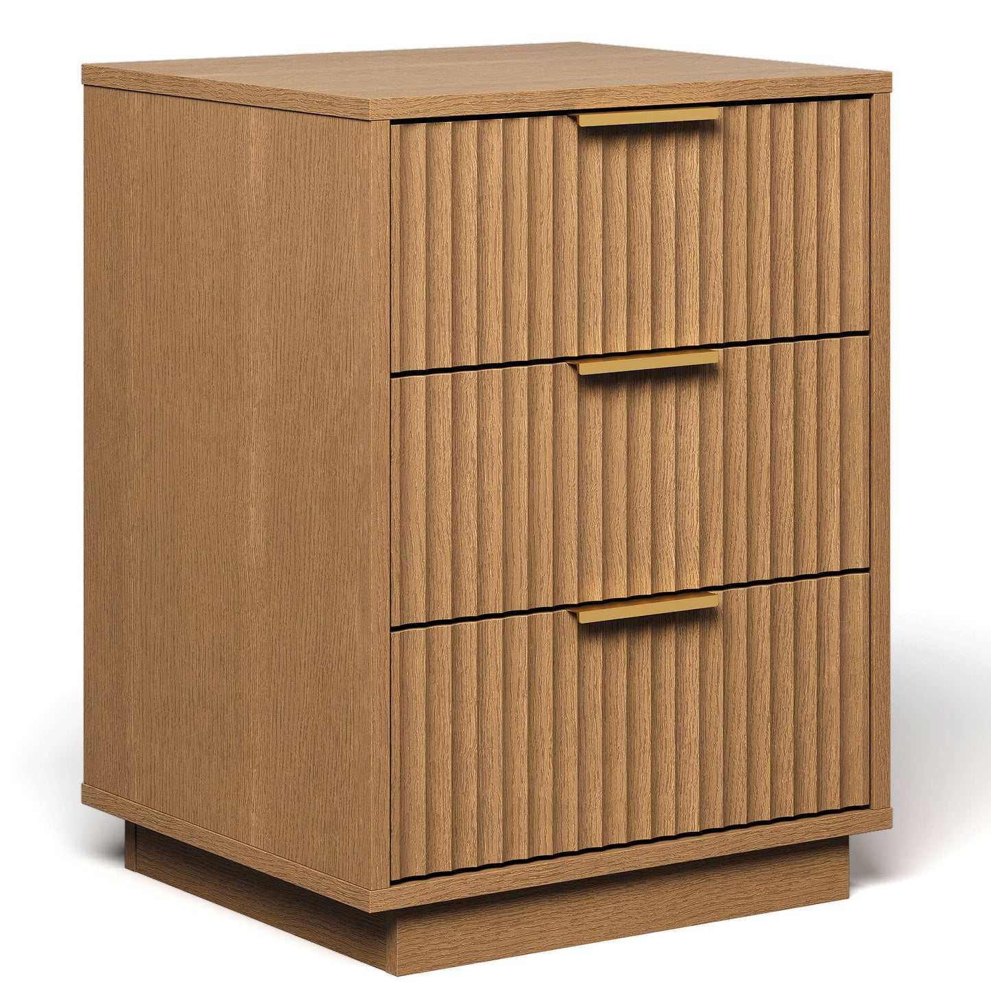 3-Drawer Low Storage Cabinet: Black