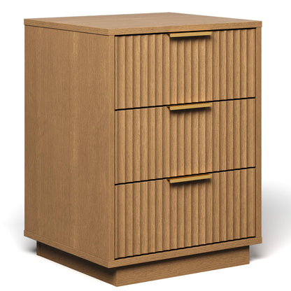 3-Drawer Low Storage Cabinet: Black