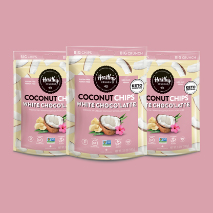 White Choco'Latte Coconut Chips: 6-Pack