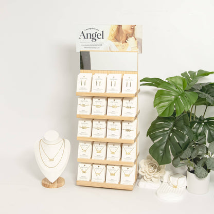 Angel Number Jewelry Display Set: Gold