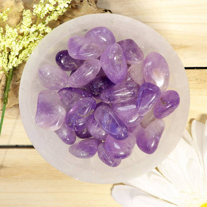 1 lb Amethyst Tumbled Stones