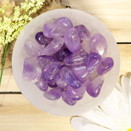 1 lb Amethyst Tumbled Stones