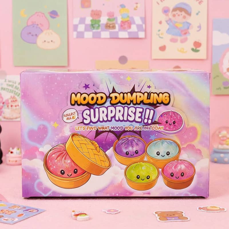 Bead Filled Dumpling Shape Squishy Soft Stress Relief Toy: Dreamy Dumpling / ONE SIZE