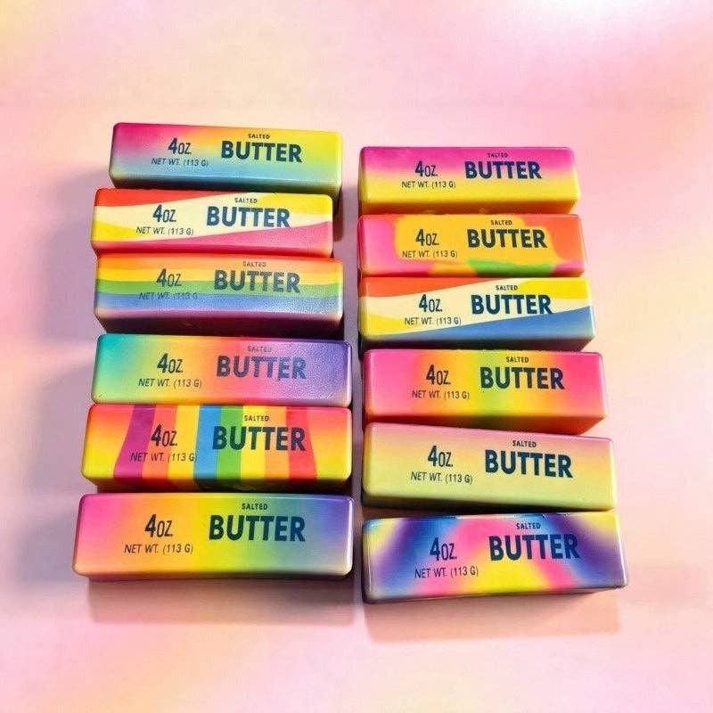 Colorful Butter Squishy PU Slow Rising Stress Relief Toy: Colorful Butter
