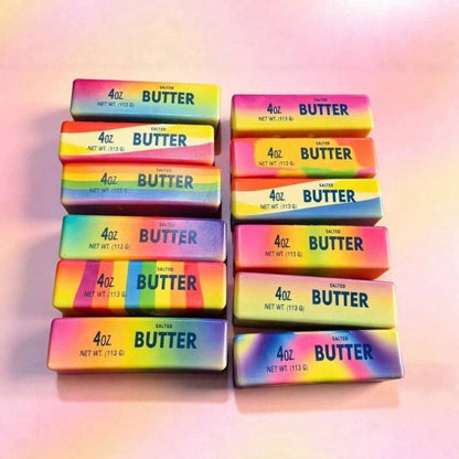 Colorful Butter Squishy PU Slow Rising Stress Relief Toy: Colorful Butter