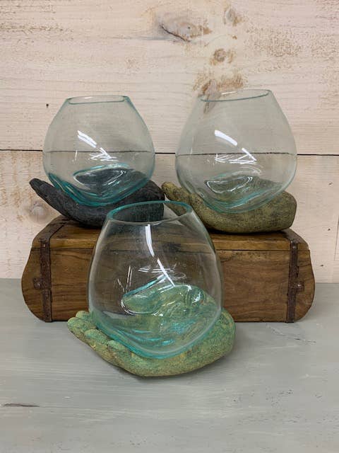 Open Hand Terrarium: Green