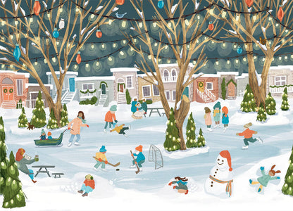 Neighbourhood Rink | 250 Piece Puzzle | Designed in Canada