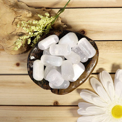 1 lb Selenite Tumbled Stones