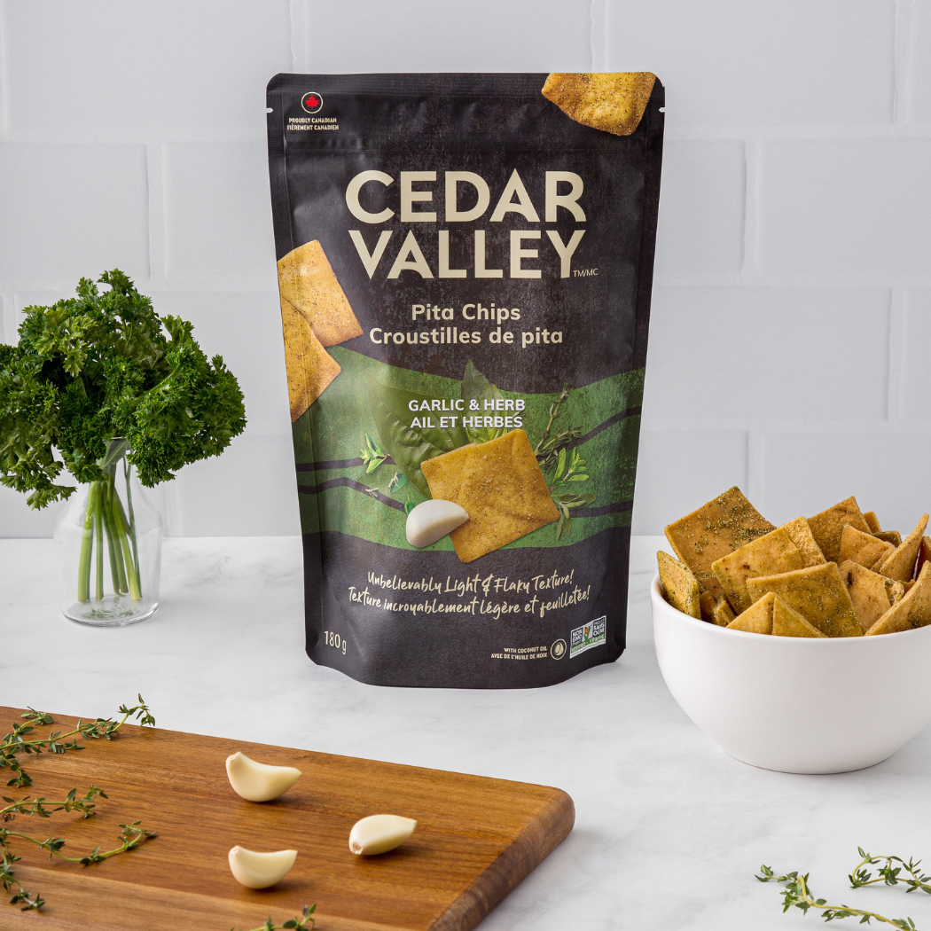Garlic and Herb Pita Chips