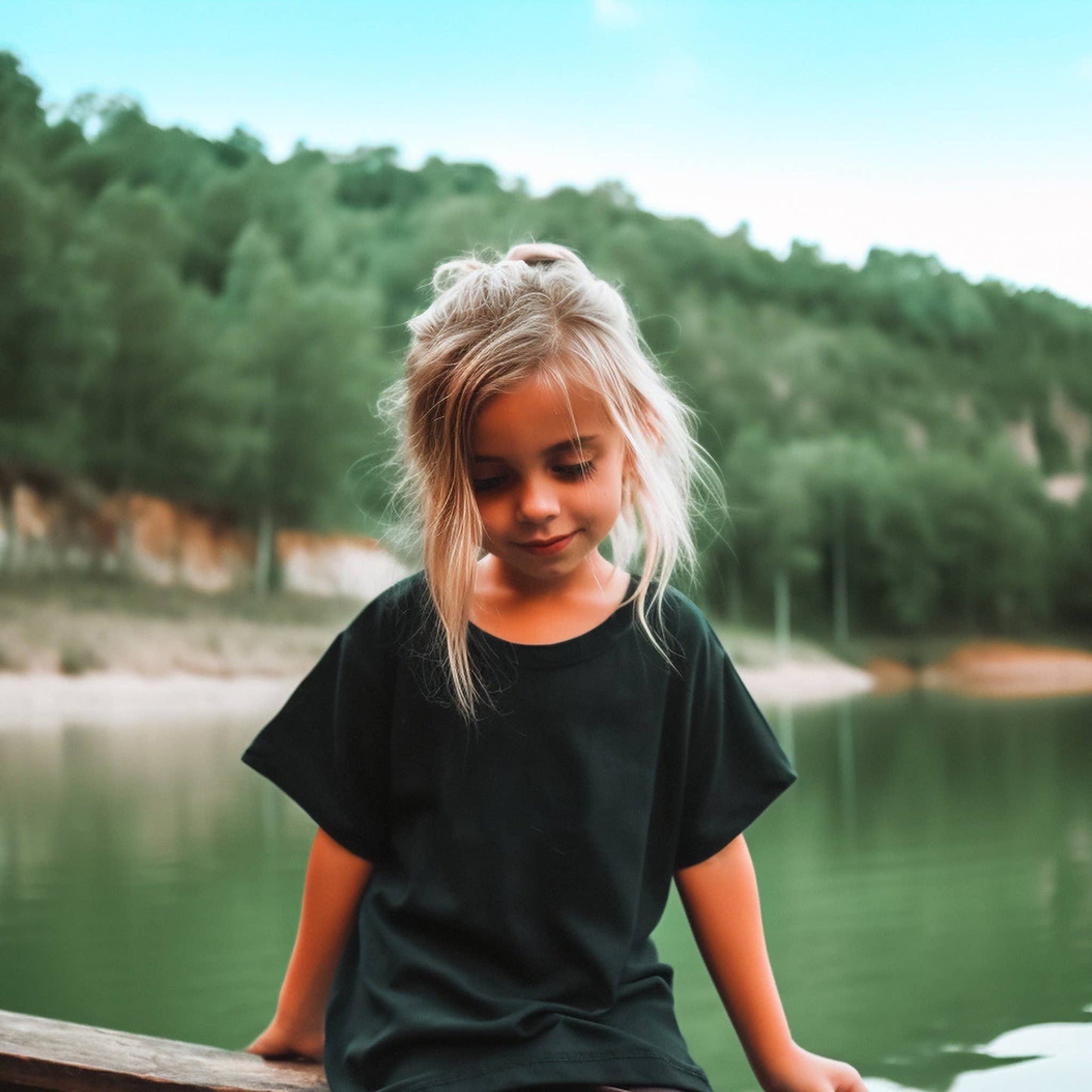 WAKAW LAKE Custom TSHIRT - TODDLER: Light Blue / Wakaw Lake Word Art / 4T
