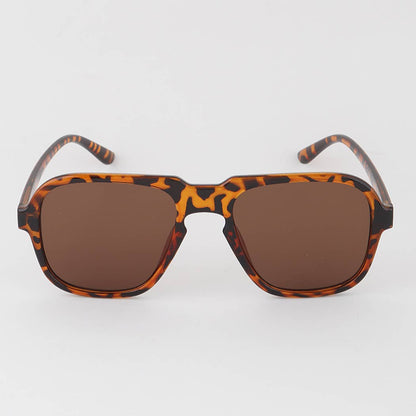 Minimal Tinted Square Sunglasses: MIX