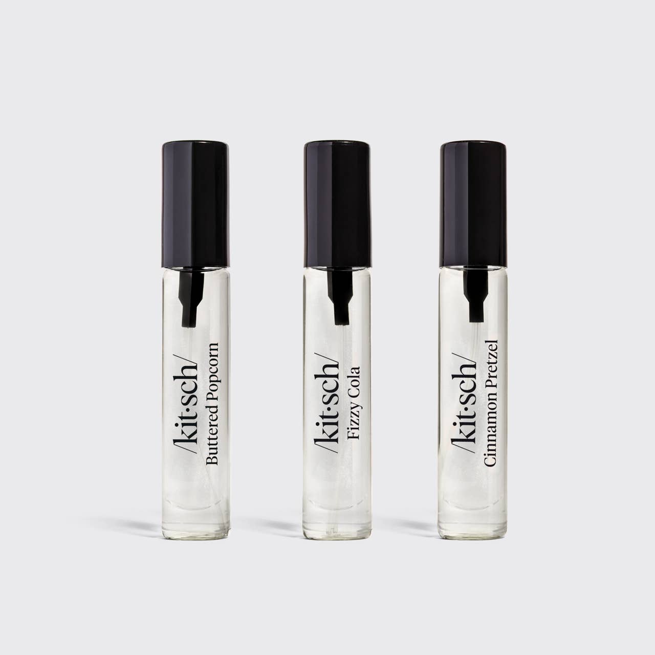 Movie Theater Hair Perfume Trio Set - Buttered Popcorn, Fizzy Cola, Cinnamon Pretzel
